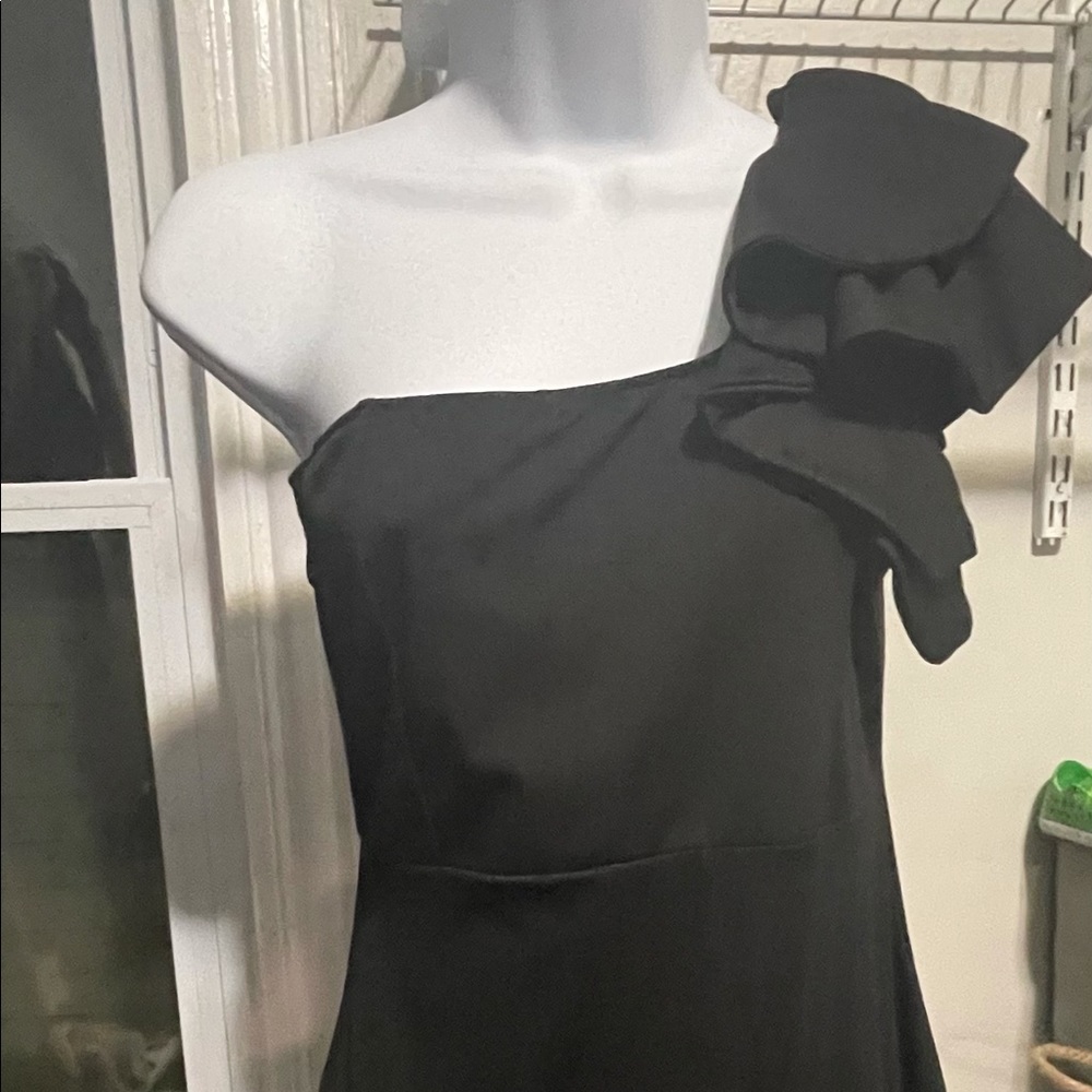 Little black dress. One shoulder. M